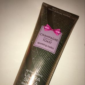 Champagne toast body cream!
