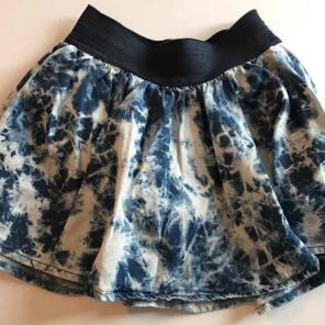 Girl's Justice acid wash skirt