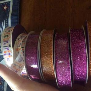 Halloween craft ribbons and washi