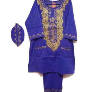 Men,s African 3Pcs Brocade Pant Suit