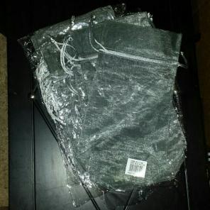 26 grey 6x10 sheer bags