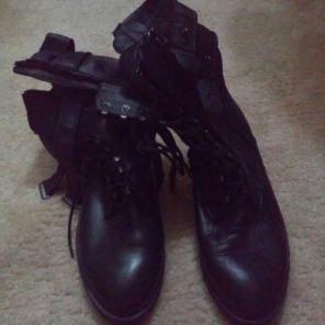 Black Authentic Leather Boots