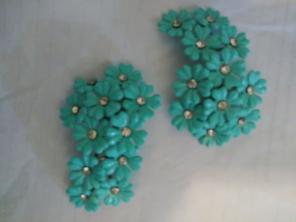 Vintage Huge Runway Lucite Earrings