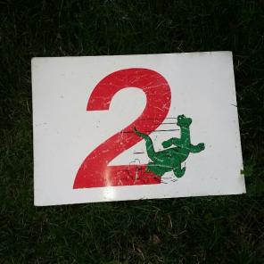 2X SIDED METAL SINCLAIR SIGN