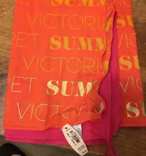 Victorias secret new scarf pink/orange