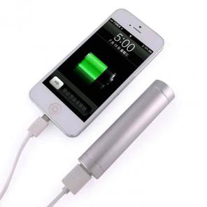 Silver Portable USB Phone Charger