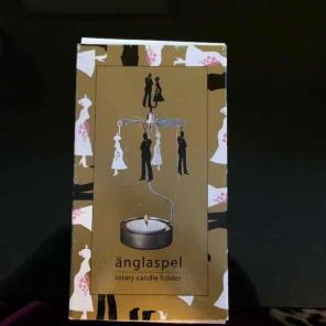 Swedish wedding couple Anglaspel candle