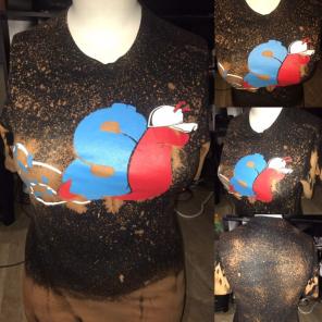 Slow Bucks Custom Bleached Shirt