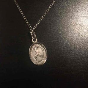 St. Sebastian Silver Pendant
