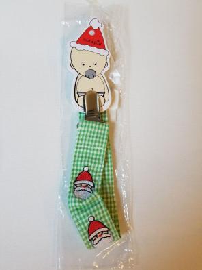 NWT Santa Baby Pacifier Clip