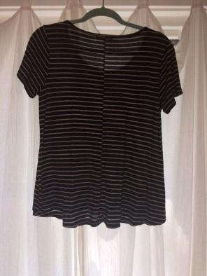 Black&Tan Striped Forever 21 Top