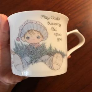 Vintage Precious Moments Christmas cup