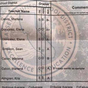 Report card