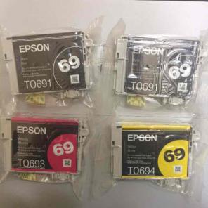 4 Brand New Epson 69 Ink Cartridges