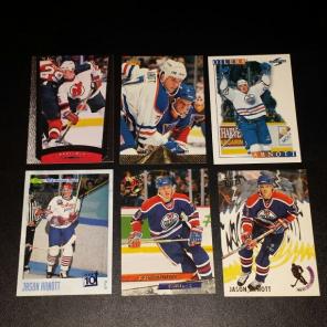Jason Arnott Oilers Hockey Card Lot of 6