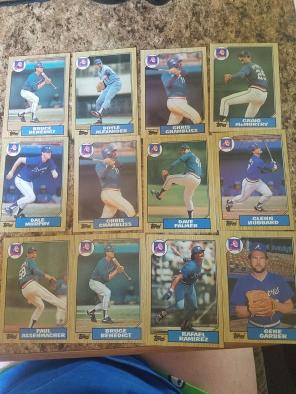 1987 topps Braves baseball cards