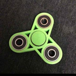Trifecta fidget spinner toy