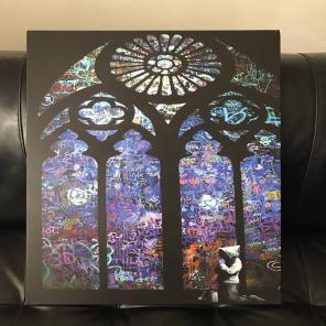 Banksy Graffiti Cathedral Canvas Poster
