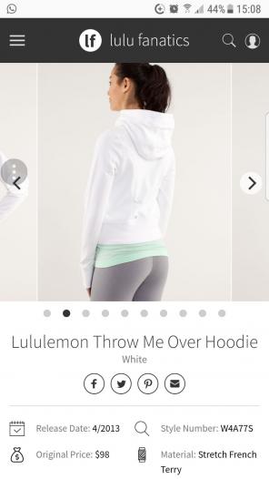 Lululemon throw me over hoodie