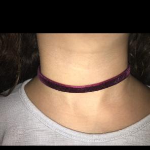 Maroon Velvet Choker Necklace
