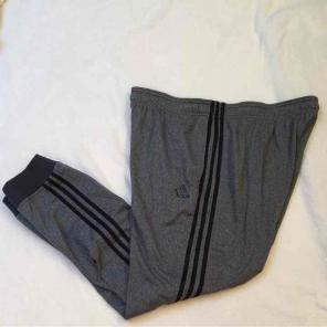 Men's grey adidas sweat pants