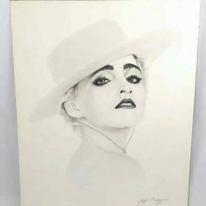 Madonna Lithograph 1987 by Gary Saderup
