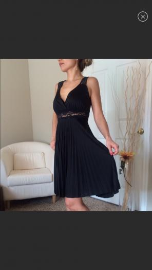 ✨Sexy Black Accordion Pleated Dress
