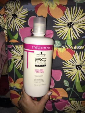 schwarzkopf color freeze treatment!