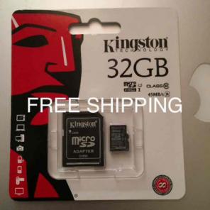 New Kingston 32gb micro sd & adapter