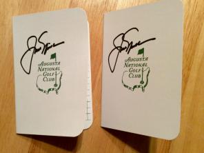 Jack Nicklaus signature golf card.