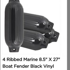 Ribbed marine boat fenders