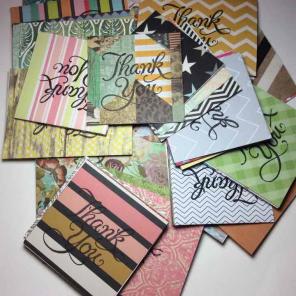 Huge lot variety thank you cards 70