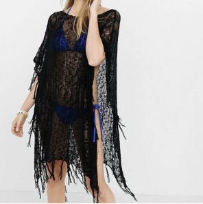 Skin Open knit Poncho