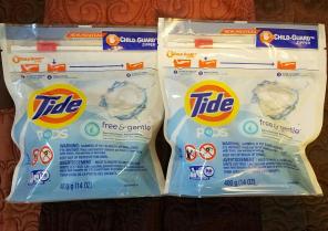 Tide pods, 16 count each