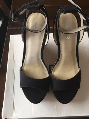 Black Aldo Wedges Size 8