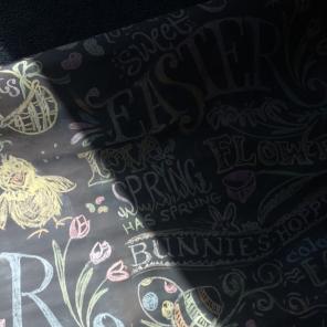 Chalk Board Easter Backdrop