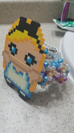 Alice in Wonderland kandi cuff