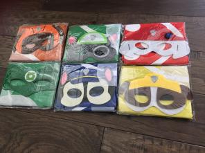 New 6 Set Capes And Masks Super Hero