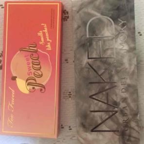 Too faced and Urban Decay palettes