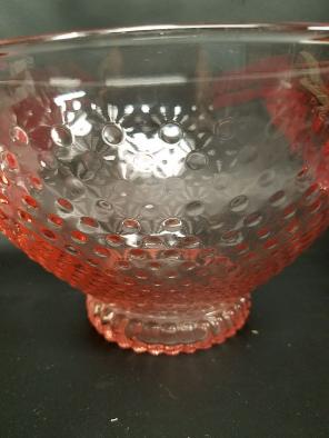 pink glass missing bowl