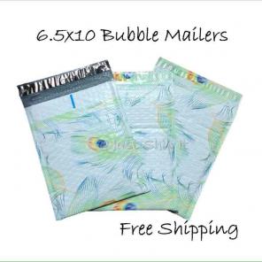 (20) 6.5X10 Peacock Bubble Mailers