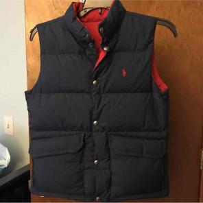 Boys Polo 8/10 medium reversible vest