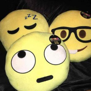 Emoji plush pillows