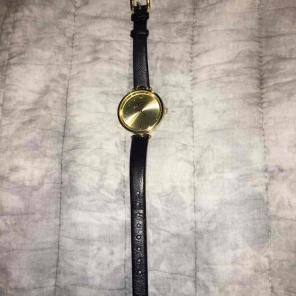 Kate Spade Black Leather Band Watch