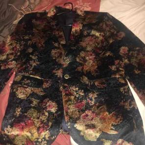 Men's Floral Blazer