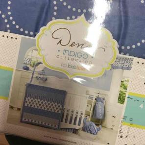 New Blue Crib Set Bedding