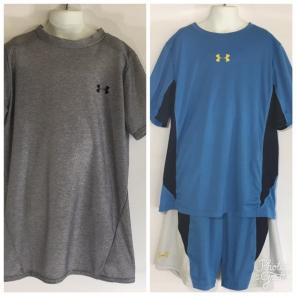 Under Armour Boys L XL Lot Shirts Shorts