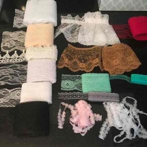 Lace Fabric Trim / Sewing Trim Lot
