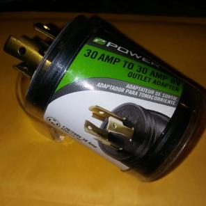 30 AMP to 30 AMP RV outlet adapter