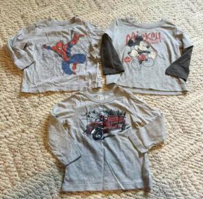 3 character graphic long sleeve shirt